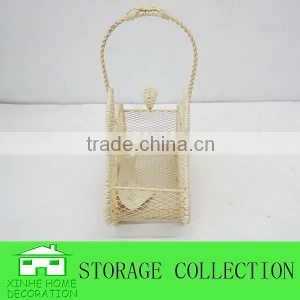 Handmade Decorative Rabbit Easter Paper Basket photo-4