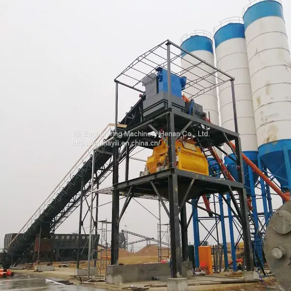 Complete Set Hzs180 Big Size Concrete Batching Plant Used for Construction photo-5