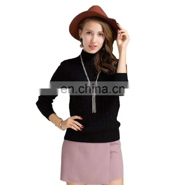 100% Pure Cashmere Women's Pullover Warm Thick Sweater Comfortable Women's Pullover