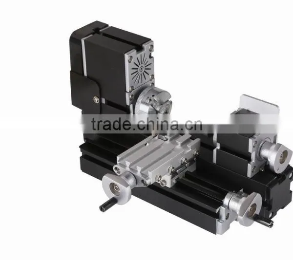Manufacture Price Powerful 60W Electroplated Mini Metal Hobby Lathe for Sale photo-2