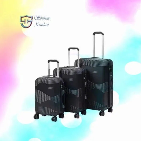 Wholesale Customized ABS PC Hard Shell 20/24/28 Inch Printed Luggage Luxury Design Travel Bags Suitcase Set 3PCS photo-5