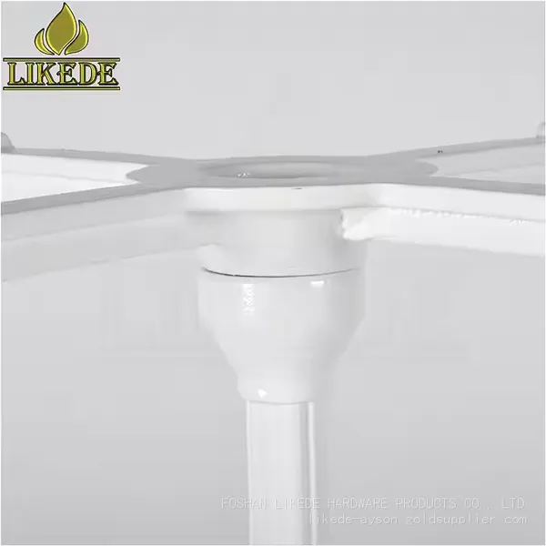 European Classic Antique White Cast Iron Metal Table Base Frame With Powder Coating on Sale photo-3