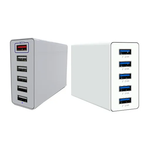 Fashionable QC2.0 USB Charger Desktop Rapid Station Charging For All Phone