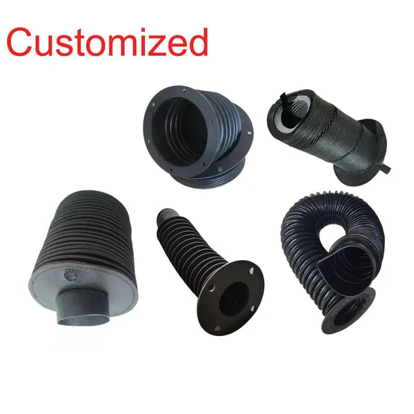 Customized Circular Round Dust-Proof Bellows Cover for CNC Machine