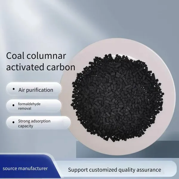 Black Cylindrical Coal-based Columnar Activated Carbon, High Iodine Value for Organic Waste Gas Adsorption, Used in Factory Sewage Treatment photo-2