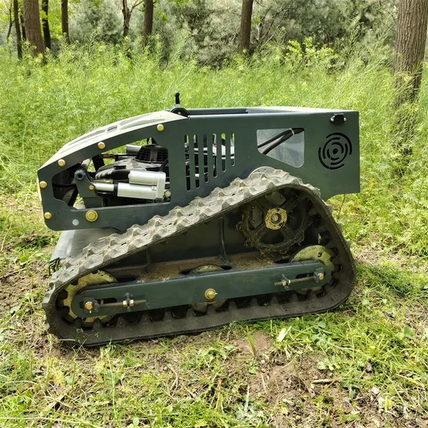 Petrol Remote Control Distance 200M Sharp Mowing Blades Remote Control Track Mower photo-4