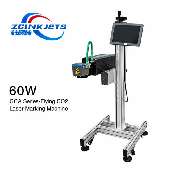 ZCINKJETS 60W CO2 Лазерный маркер для быстрого маркирования не металлических материалов, таких как картон, дерево, акрил, пластик, логотипы, QR - коды, штрих - коды, даты, партии
