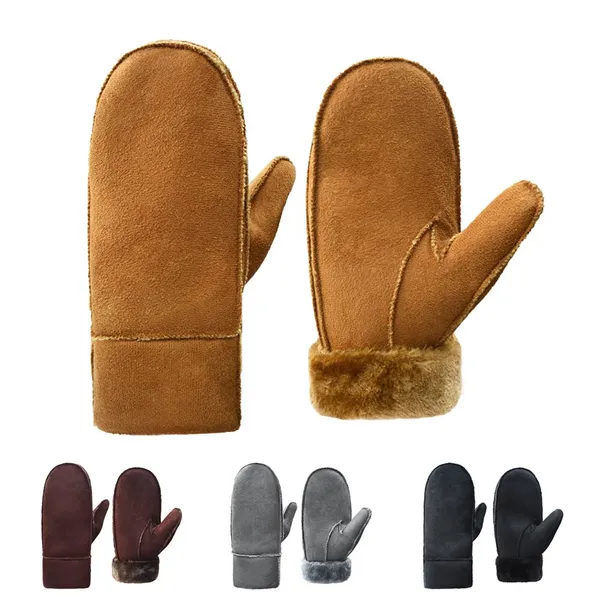 Men Winter Mitten Gloves Windproof Daily Outdoor Warm Hand Wear