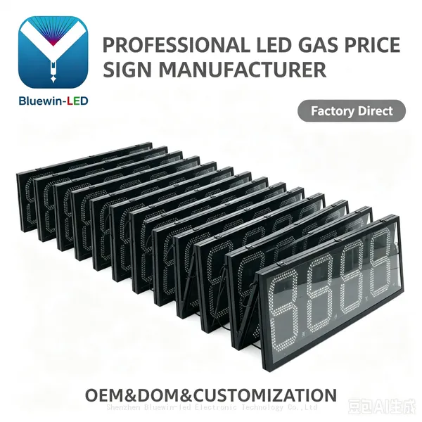 LED Signs for Gas Stations / LED Display Controllers for Digital Price Displays