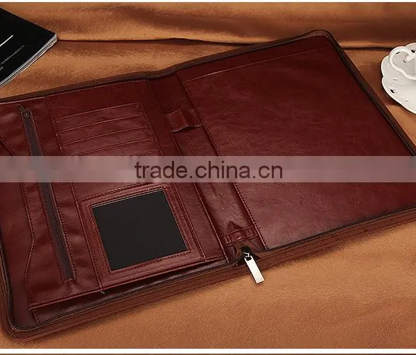 A5 A4 PU Leather Notebook Cover With Zipper photo-2