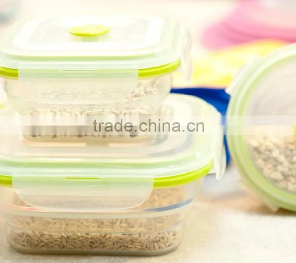 1000ml Square Collapsible Silicone Food Container photo-4