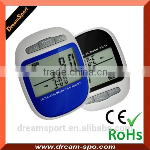 Sport Fintess Step Counter Digital Pocket 3D Pedometer With Tri-Axis Technology, in Black photo-4