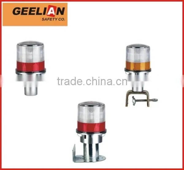 High Quality Solar Beacon Warning Light for Tower and Cone With pc Shell Alluminum Alloy Handle photo-2