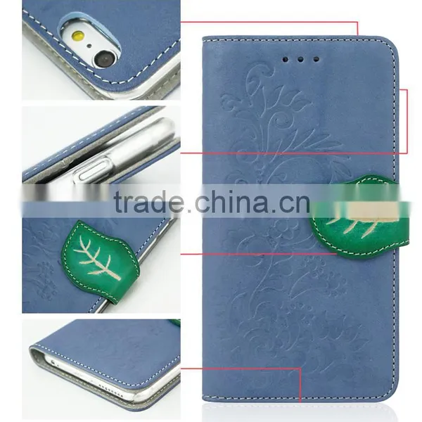 Minandio High Quality Leather Case Best Design Leather Phone Case With Leather Flip Cover Case For IPhone 6 photo-6