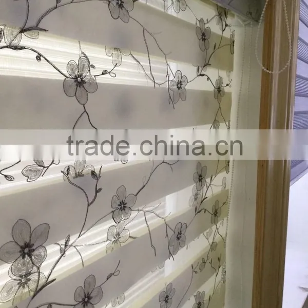 Embroided Fabric of Zebra Blinds photo-2