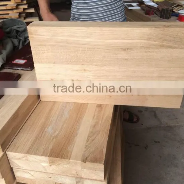 60 mm Unfinished Oak Stair Treads From Guangzhou Factory
