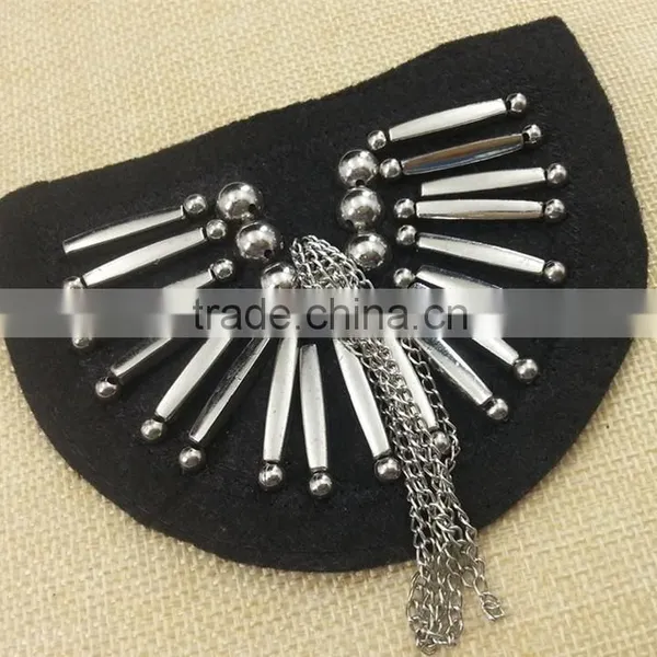 2015 New Arrive Handmade Beaded Shoulder Patches -- M114 photo-2