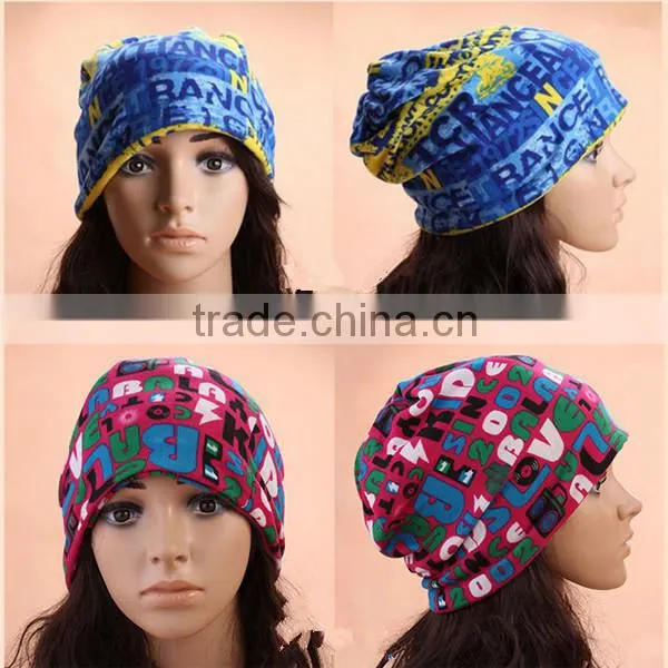 Women Fashion Style Allover Print New Design String Kniting Cap photo-4
