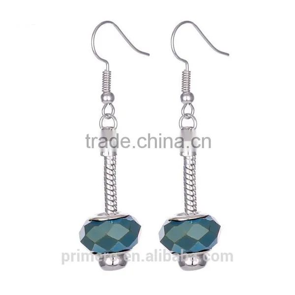 New Arrival Crystal Ball Spiral Dangle Earrings For Girl photo-4