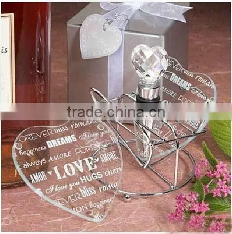 Heart Glass Wedding Coaster