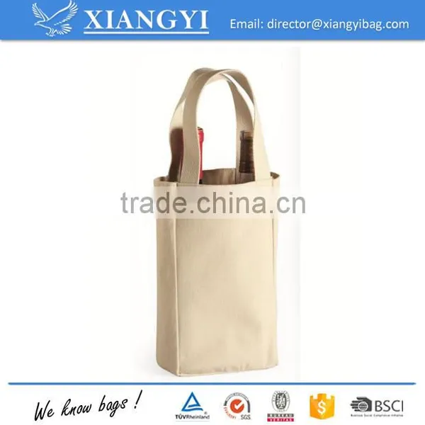 Liberty Bags Single or Double Bottle Wine Tote or Drawstring Bag Canvas Bag photo-5