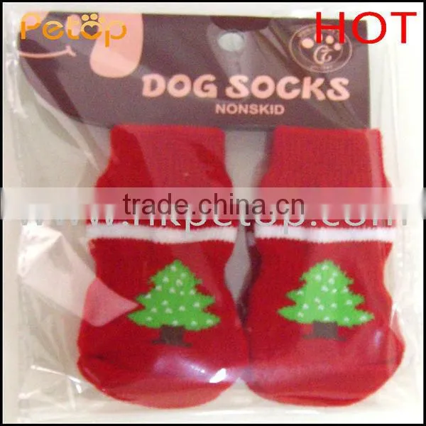 Christmas Tree Knitting Dog Socks Products