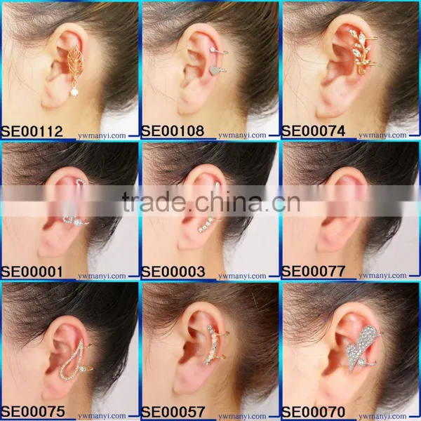 Latest Fashion Hot Sale New Design Clip Earring With Pearl E671 photo-3