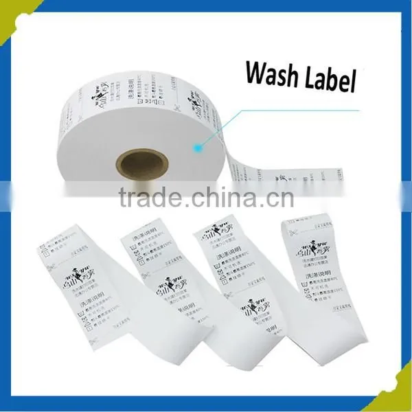 Clothing Bags Price Size Care Labels Printed 1000pcs Per Roll