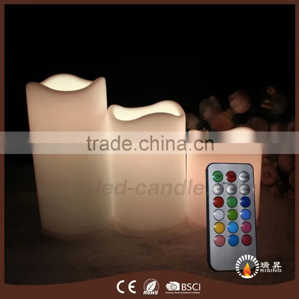 Outdoor Use Battery Operated Plastic Candles