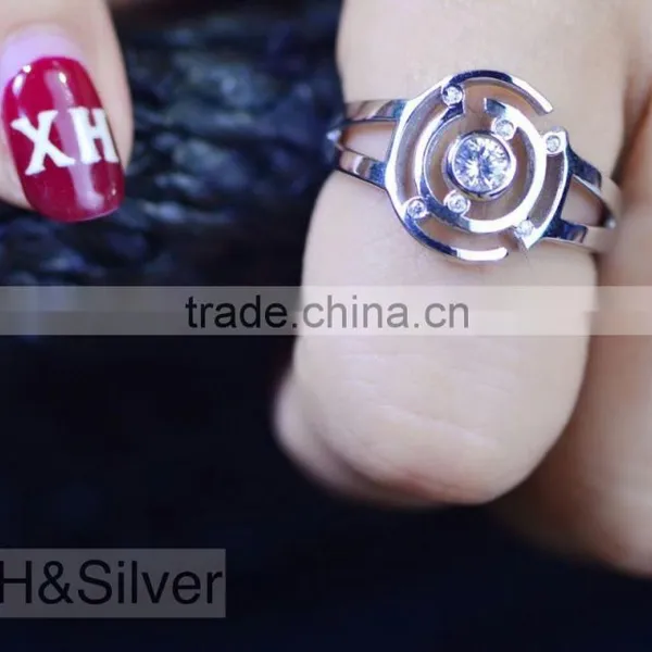 925 Sterling Silver Jewelry Factory Price Fashion Finger Ring photo-2