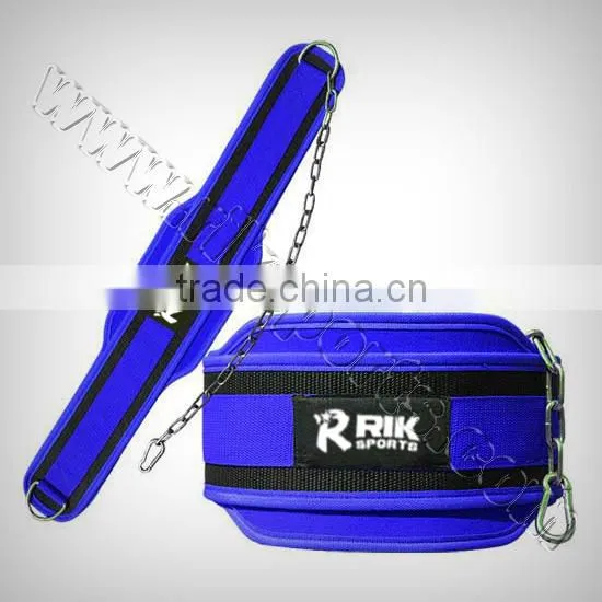 Neoprene Dipping Belt Red Neoprene, Black Webbing, Heavy Duty Metal Chain photo-2