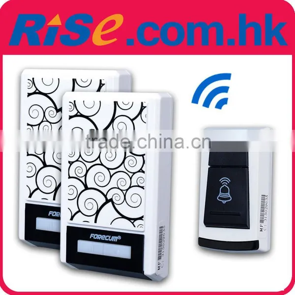 Wireless 2 Receivers Remote Control 100m Waterproof 36 Tunes Doorbell Door Bell