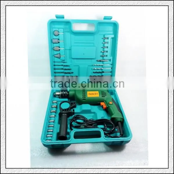 600W 13mm the Impact of Drilling With a Plastic Box and a Drill Set photo-3