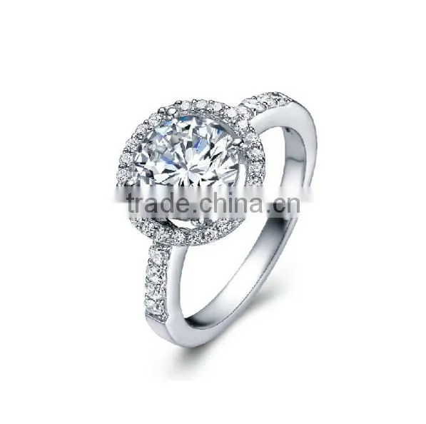 Cubic Zirconia Round Shape Ring for Women With AAA+ Cubic Zircon