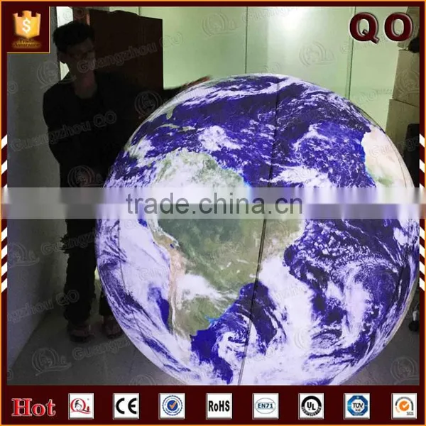 2016 Innovative Size Customized Lighting Beach Ball Inflatable Helium Globe Balloon photo-6