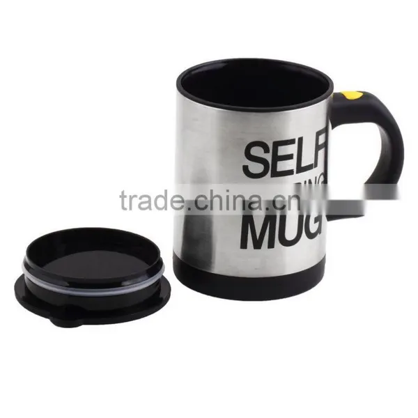 Automatic Plain Mixing Coffee Tea Cup Lazy Self Strring Mug Button Pressing photo-5