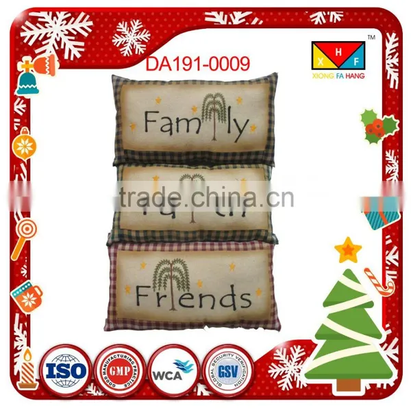 HOSL Retro Cotton Linen Vintage Throw Pillow Case Shell Decorative Cushion Cover Pillowcase