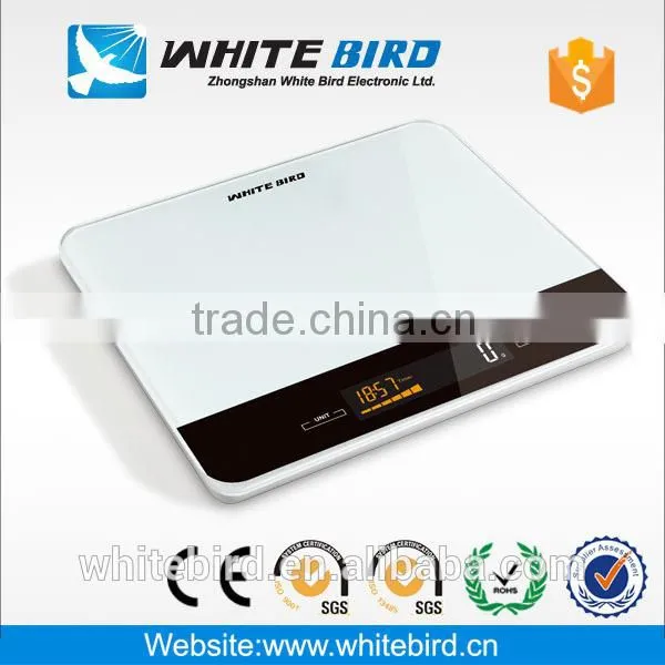 5kg/1g LCD Electronic Digital Tempered Glass Temperature Display Glichen Kitchen Scale photo-3