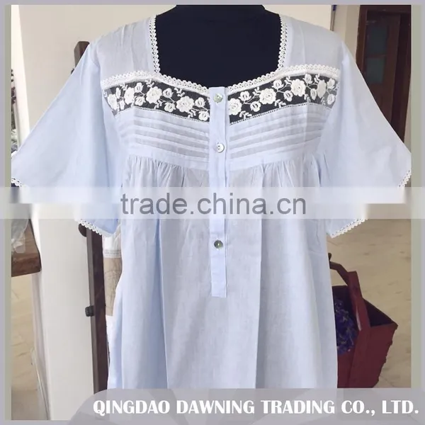 Fast Delivery Embroidered Cotton Nightgown For Women photo-3