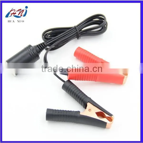 Cigarette Lighter Socket to Alligator Clips With DC Power Cable photo-4