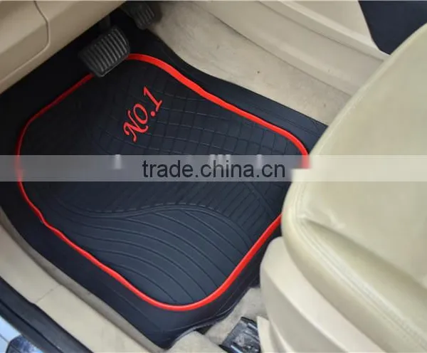 Factory Wholesale Universal Car Mat / Car Floor Mat 5PCS Black photo-3
