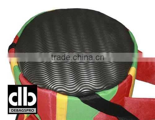 African Djembe Drums Gig Bag PRO Nylon Red Rasta photo-5