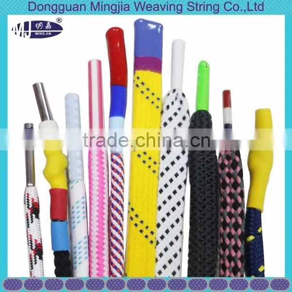 Thick Braided Draw Cord String With Silicon Dipped End