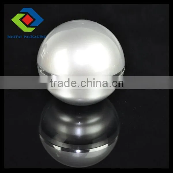 50ml/1.7oz Cheap Empty Ball Shape Cosmetic Cream Jar,Acrylic Mason Jar With Lid photo-2