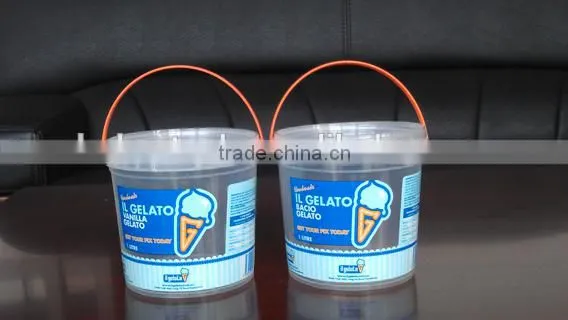 Food Grade 1.2L Clear Cold Storage Salad Pail photo-2