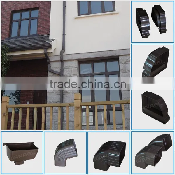 Guangzhou Building Material Wanael 5.2K,7K PVC Rectangular Rainwater Gutter,Gutter Hooks Supplier's Choice photo-4