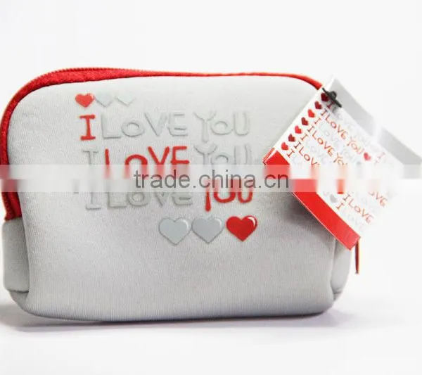 2015 Promotion Gifts Neoprene Purse Bag,wallet Case,change Bag,cute Little Money Bag