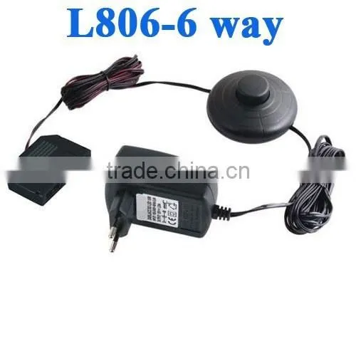 12V EU/DE Standard 6 Outlet Power Strip With Control Switch Extension Socket With 3m LED Cable photo-3