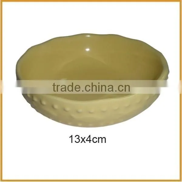 Handmade Round Ceramic Pet Bowl Feeders for Dog Bowls