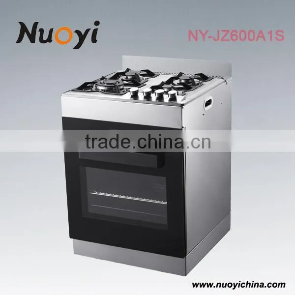 Free Standing Electric and Gas Combine Oven With 4burners Gas Cooker